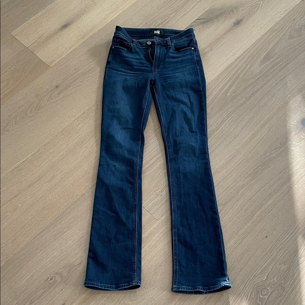 PAIGE Dark Blue Flare Jeans